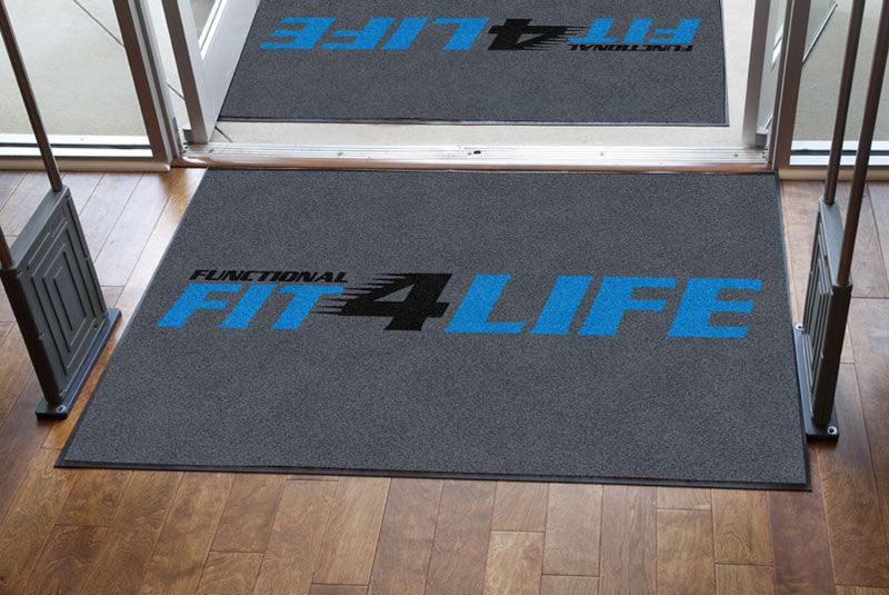 Fit 4 Life, LLC 4 X 6 Rubber Backed Carpeted HD - The Personalized Doormats Company