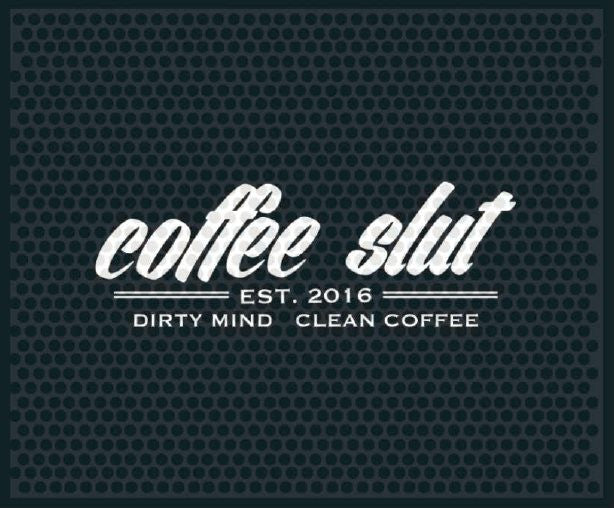coffee slut 2.5 X 3 Rubber Scraper - The Personalized Doormats Company