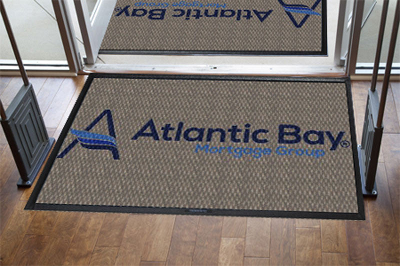 AB Logo Mat 4 X 6 Luxury Berber Inlay - The Personalized Doormats Company