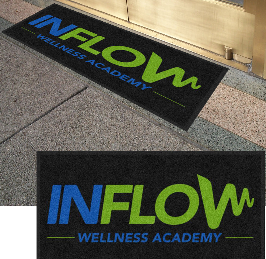Inflow Rug 2 X 4 Rubber Backed Carpeted HD - The Personalized Doormats Company