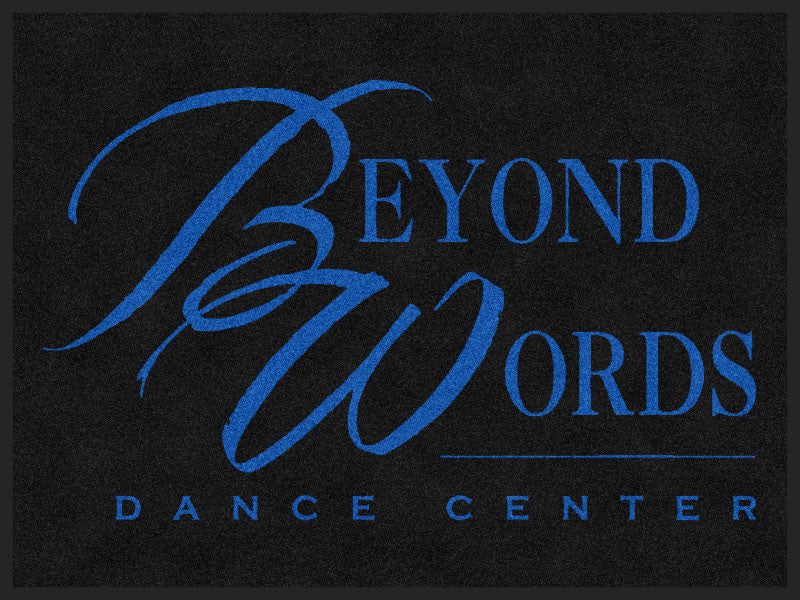 Beyond Words Dance Center 3 X 4 Rubber Backed Carpeted HD - The Personalized Doormats Company