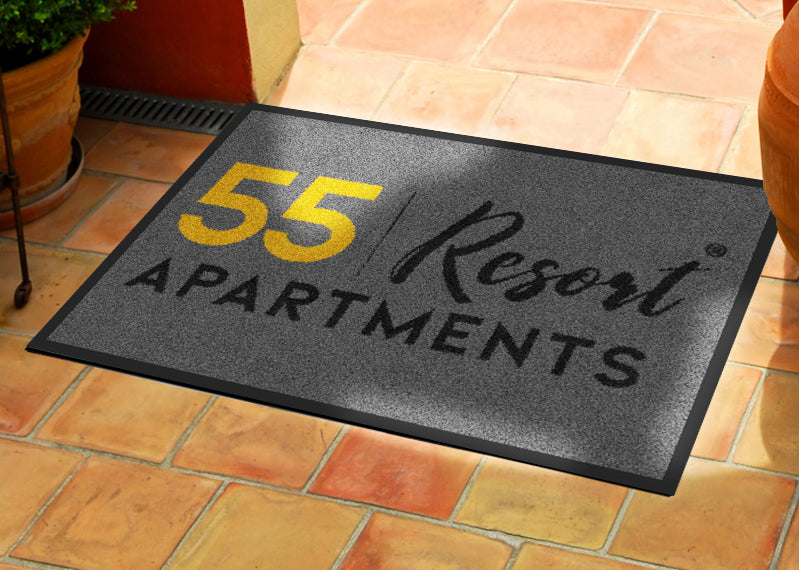 55 Resort Entry Mat § 2 x 3 Rubber Backed Carpeted - The Personalized Doormats Company