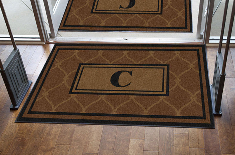 Chain Link Mat 4 X 6 Rubber Backed Carpeted HD - The Personalized Doormats Company