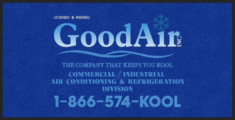 Good Air Inc 3 X 6 Rubber Backed Carpeted HD - The Personalized Doormats Company