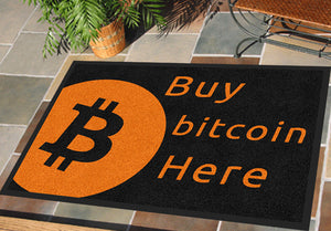 bitcoin 2 X 3 Rubber Backed Carpeted HD - The Personalized Doormats Company