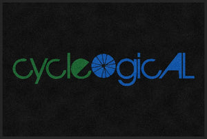 CYCLEOGICAL Showroom 4 X 6 Rubber Backed Carpeted HD - The Personalized Doormats Company