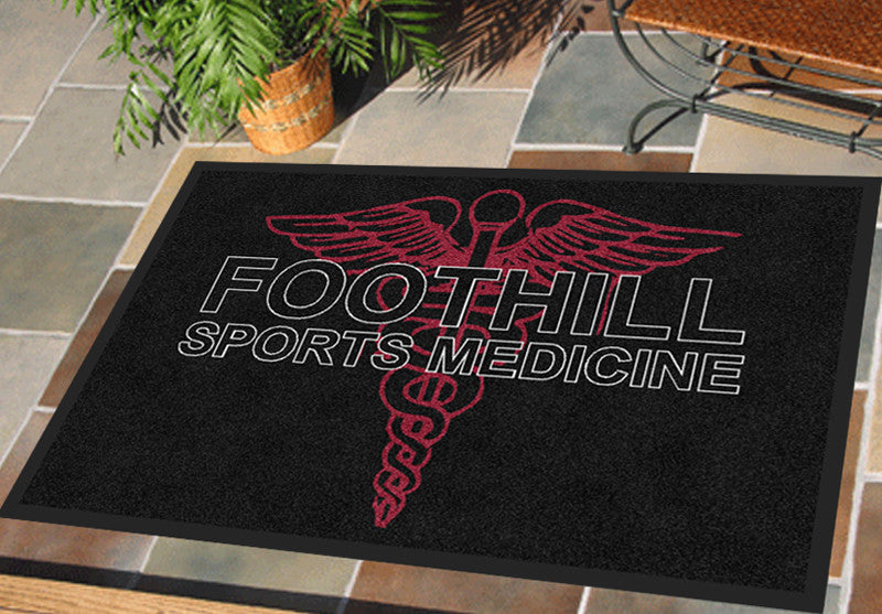 Foothill College 2 X 3 Rubber Backed Carpeted HD - The Personalized Doormats Company