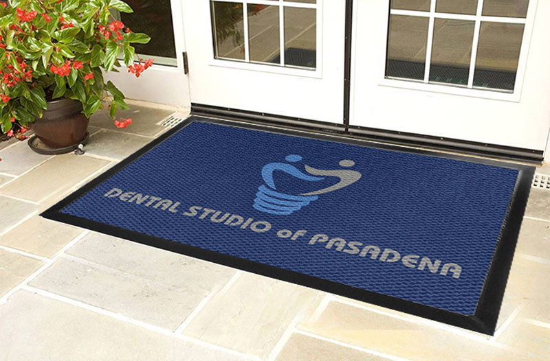 DENTAL STUDIO of PASADENA 4 X 6 Luxury Berber Inlay - The Personalized Doormats Company