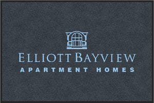 Elliott Bay View 4 X 6 Rubber Backed Carpeted HD - The Personalized Doormats Company