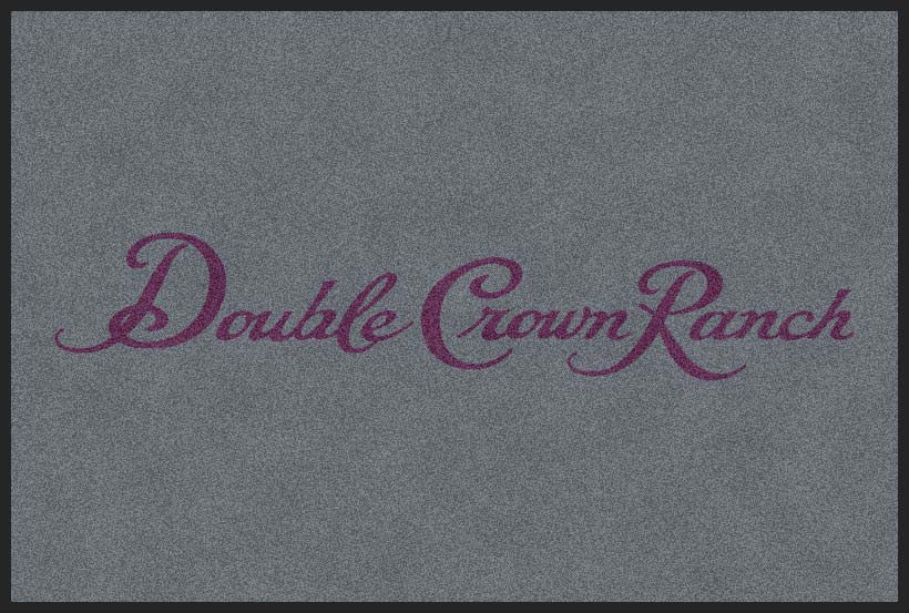 Double Crown Ranch 4 X 6 Rubber Backed Carpeted HD - The Personalized Doormats Company