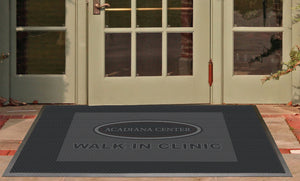 Acadiana Center Walk-In Clinic 4 X 6 Rubber Scraper - The Personalized Doormats Company