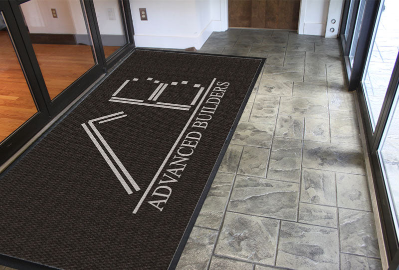 Advanced Builders 6 X 12 Luxury Berber Inlay - The Personalized Doormats Company