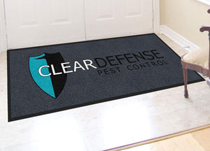 ClearDefense Pest Control 2 X 6 Rubber Backed Carpeted HD - The Personalized Doormats Company