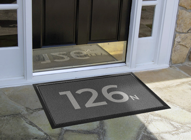 126 N - New York Ave § 1.5 X 2.5 Luxury Berber Inlay - The Personalized Doormats Company