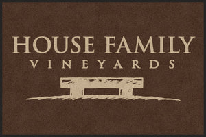 House Family 4 X 6 Rubber Backed Carpeted HD - The Personalized Doormats Company