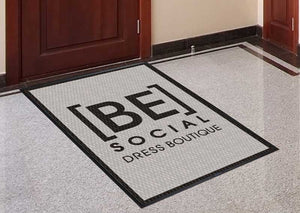 Be Social Dress Boutique Fitting Room 2.71 X 3.92 Luxury Berber Inlay - The Personalized Doormats Company