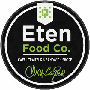 Eten Cafe 3 X 3 Rubber Backed Carpeted HD - The Personalized Doormats Company