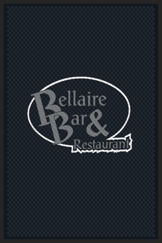 Bellaire Bar & Restaurant 4 X 6 Rubber Scraper - The Personalized Doormats Company