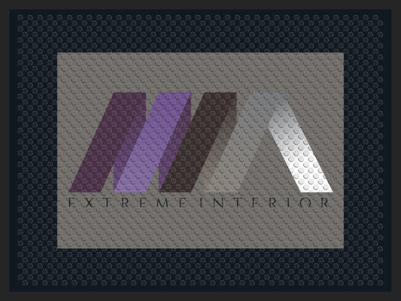 EXTREME INTERIOR LOGO MAT 3 x 4 Rubber Scraper - The Personalized Doormats Company