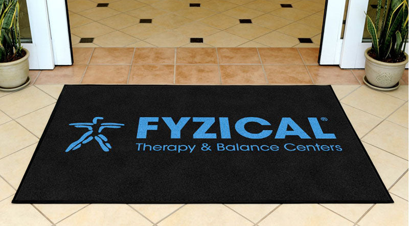 FYZICAL 3 X 5 Rubber Backed Carpeted HD - The Personalized Doormats Company