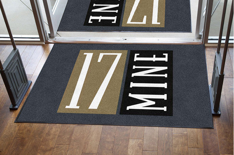17 Mine St. 4 X 6 Rubber Backed Carpeted HD - The Personalized Doormats Company