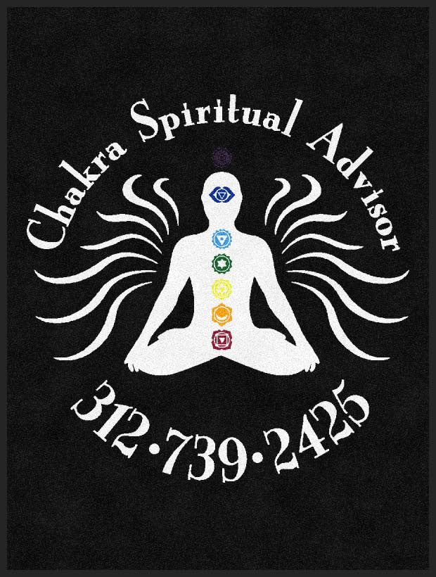 chakra 3 x 4 Rubber Backed Carpeted HD - The Personalized Doormats Company