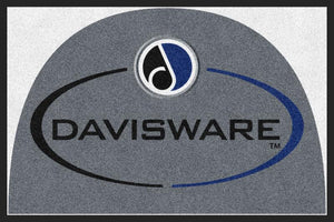 Davisware Rug 2 X 3 Rubber Backed Carpeted HD Half Round - The Personalized Doormats Company