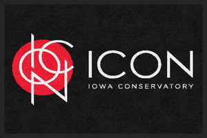 icon residence hall mats Black New Logo