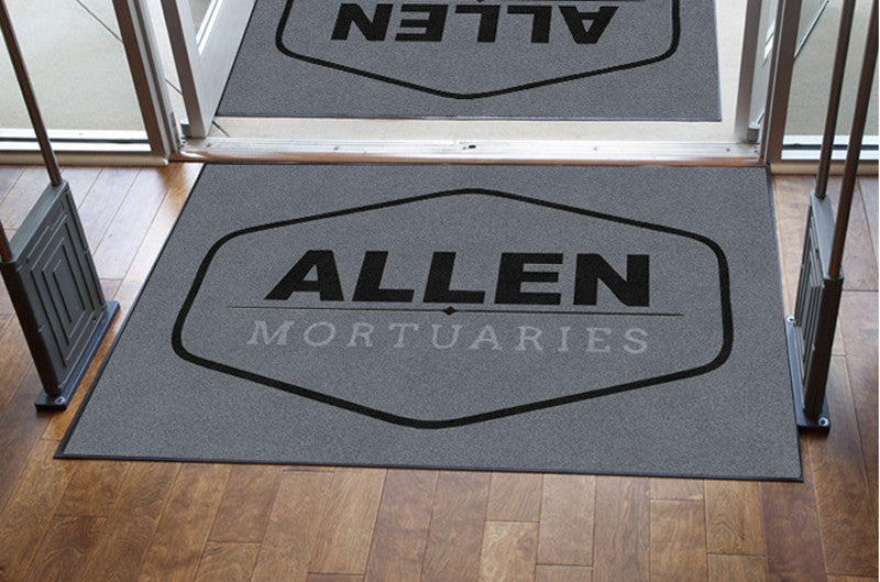 ALLEN RUG 4 X 6 Rubber Backed Carpeted HD - The Personalized Doormats Company