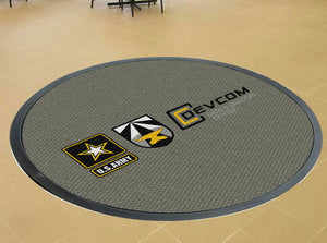 Bldg 4502 Circle § 7 X 7 Luxury Berber Inlay - The Personalized Doormats Company