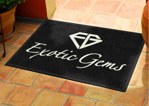Exotic Gems 2 x 3 Rubber Backed Carpeted - The Personalized Doormats Company