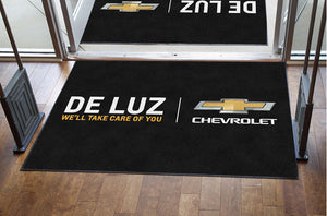De Luz Chevrolet § 4 X 6 Rubber Backed Carpeted HD - The Personalized Doormats Company