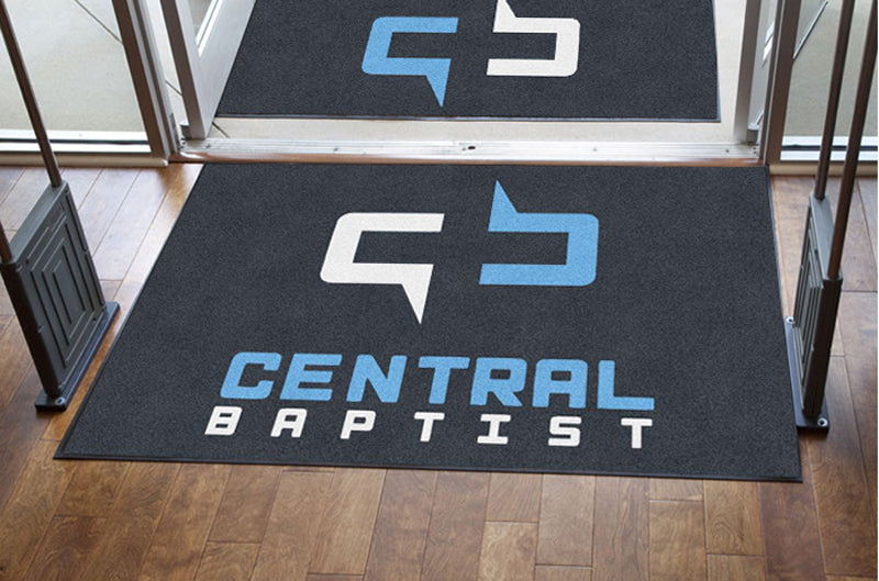 Central 4 X 6 Rubber Backed Carpeted HD - The Personalized Doormats Company