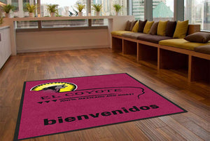 el coyote restaurant 5 X 8 Rubber Backed Carpeted - The Personalized Doormats Company