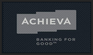Achieva Credit Union 3 X 5 Rubber Scraper - The Personalized Doormats Company