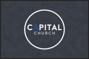 Capital Church2 4 X 6 Rubber Backed Carpeted HD - The Personalized Doormats Company