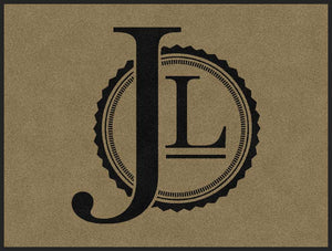 JL Bar Ranch 3 X 4 Rubber Backed Carpeted HD - The Personalized Doormats Company