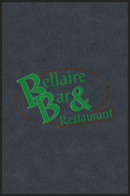 Bellaire Bar & Restaurant 4 X 6 Rubber Backed Carpeted HD - The Personalized Doormats Company