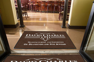 David Charles Doormat 4 X 6 Rubber Backed Carpeted HD - The Personalized Doormats Company
