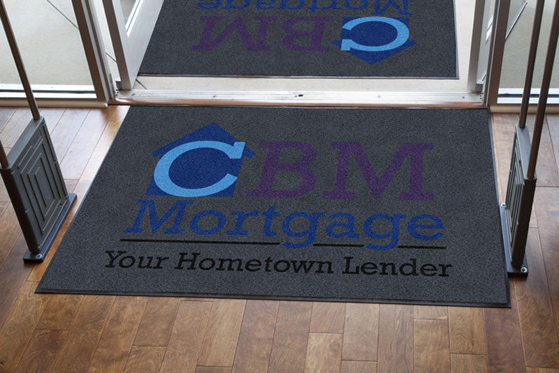 CBM Mortgage 4 X 6 Rubber Backed Carpeted HD - The Personalized Doormats Company