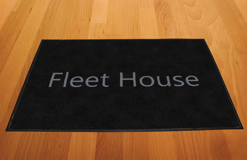 Fleet House 2 X 3 Rubber Backed Carpeted HD - The Personalized Doormats Company