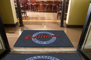 Gallina's Collision 4 X 6 Rubber Backed Carpeted HD - The Personalized Doormats Company