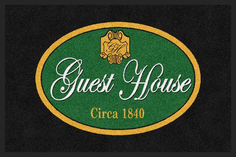 Guest House 2 X 3 Rubber Backed Carpeted HD - The Personalized Doormats Company