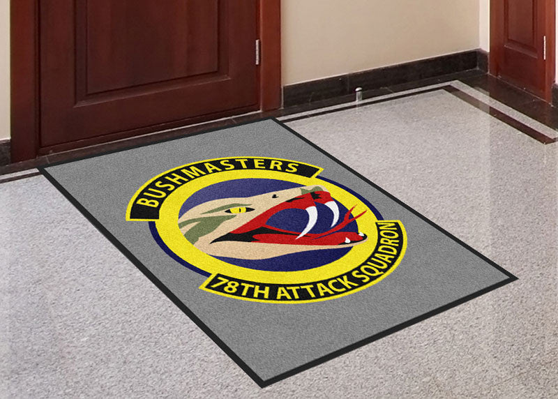 78 ATKS Front Door 3 X 4 Rubber Backed Carpeted - The Personalized Doormats Company