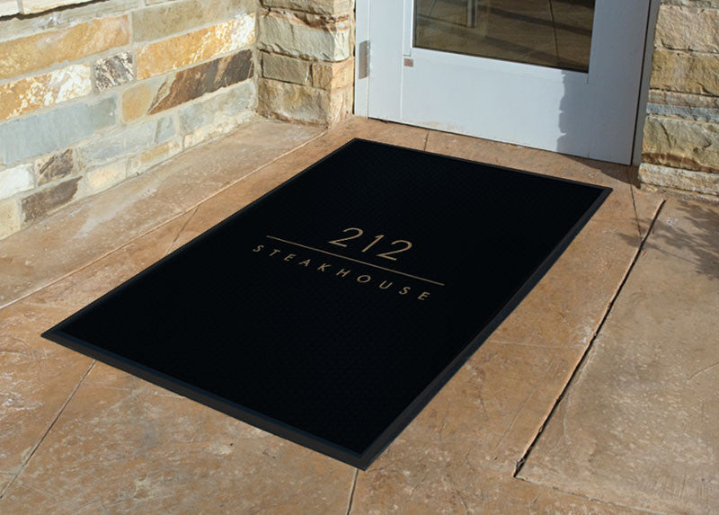 212 Steakhouse 3 x 4 Rubber Scraper - The Personalized Doormats Company