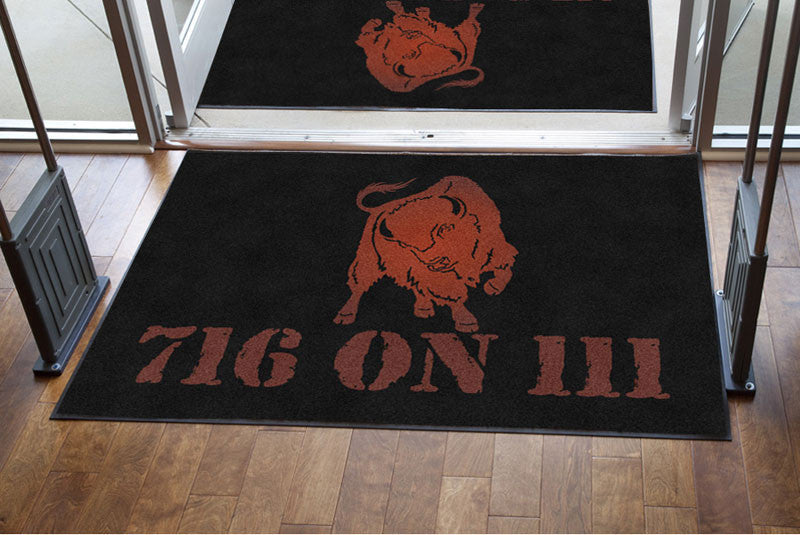 Entry Door Mat 4 X 6 Rubber Backed Carpeted HD - The Personalized Doormats Company