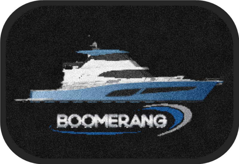 Boomerang Boat 22"X32" 3-5%Shrinkage