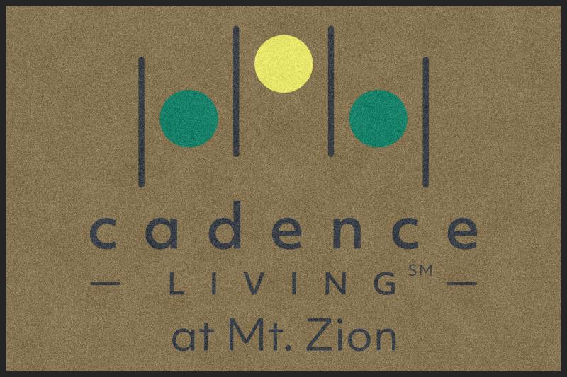 Cadence Mt Zion 4 X 6 Rubber Backed Carpeted HD - The Personalized Doormats Company