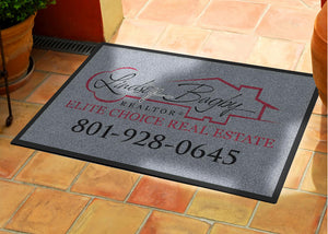 Bagby Real Estate 2 X 3 Rubber Backed Carpeted HD - The Personalized Doormats Company