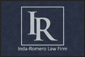 Inda-Romero Law Firm 2 X 3 Rubber Backed Carpeted HD - The Personalized Doormats Company